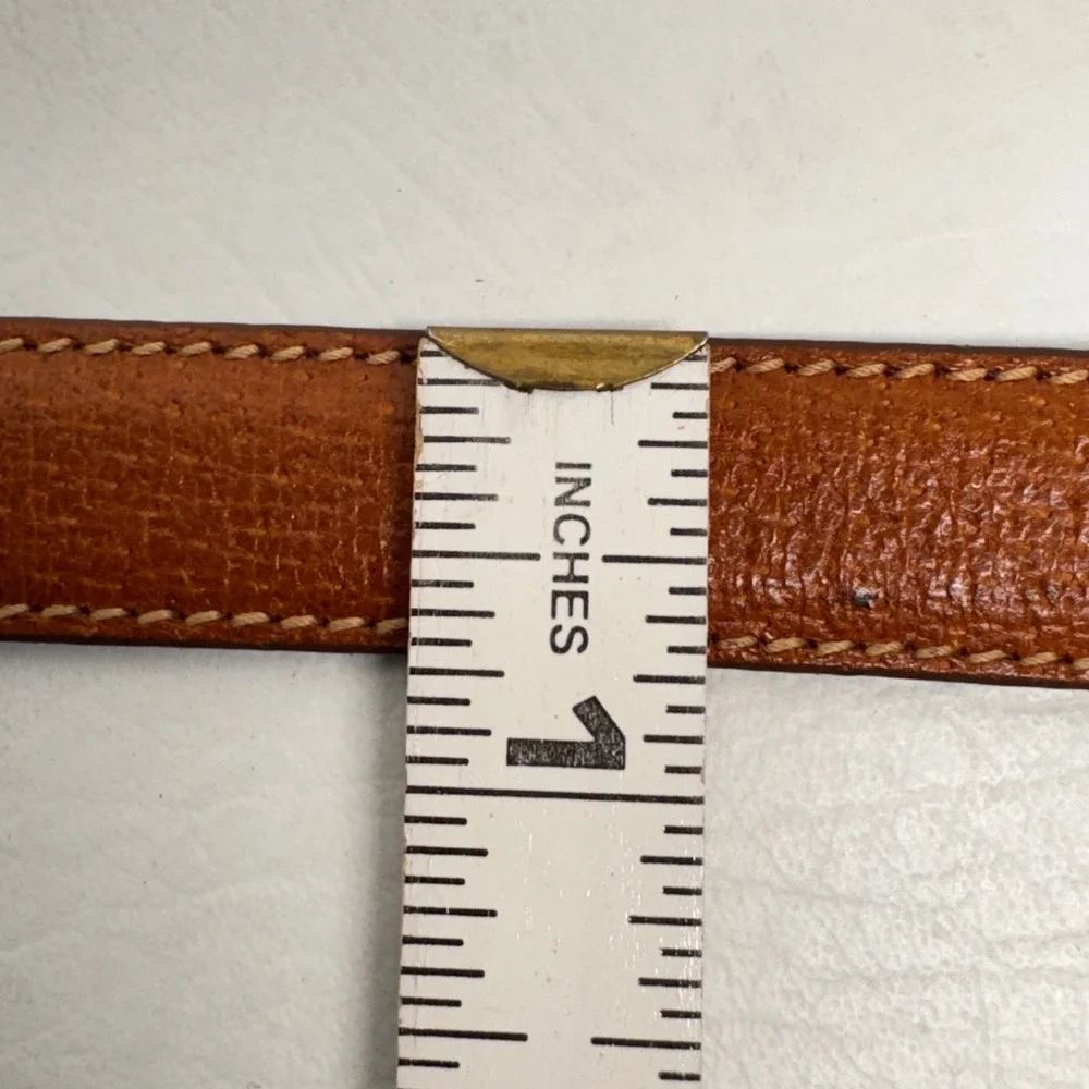 Trafalgar Leather Belt Women 28 Tan Vintage Duck Buckle Preppy Equestrian Hunter